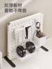 Desktop hole plate shelf without hole punching