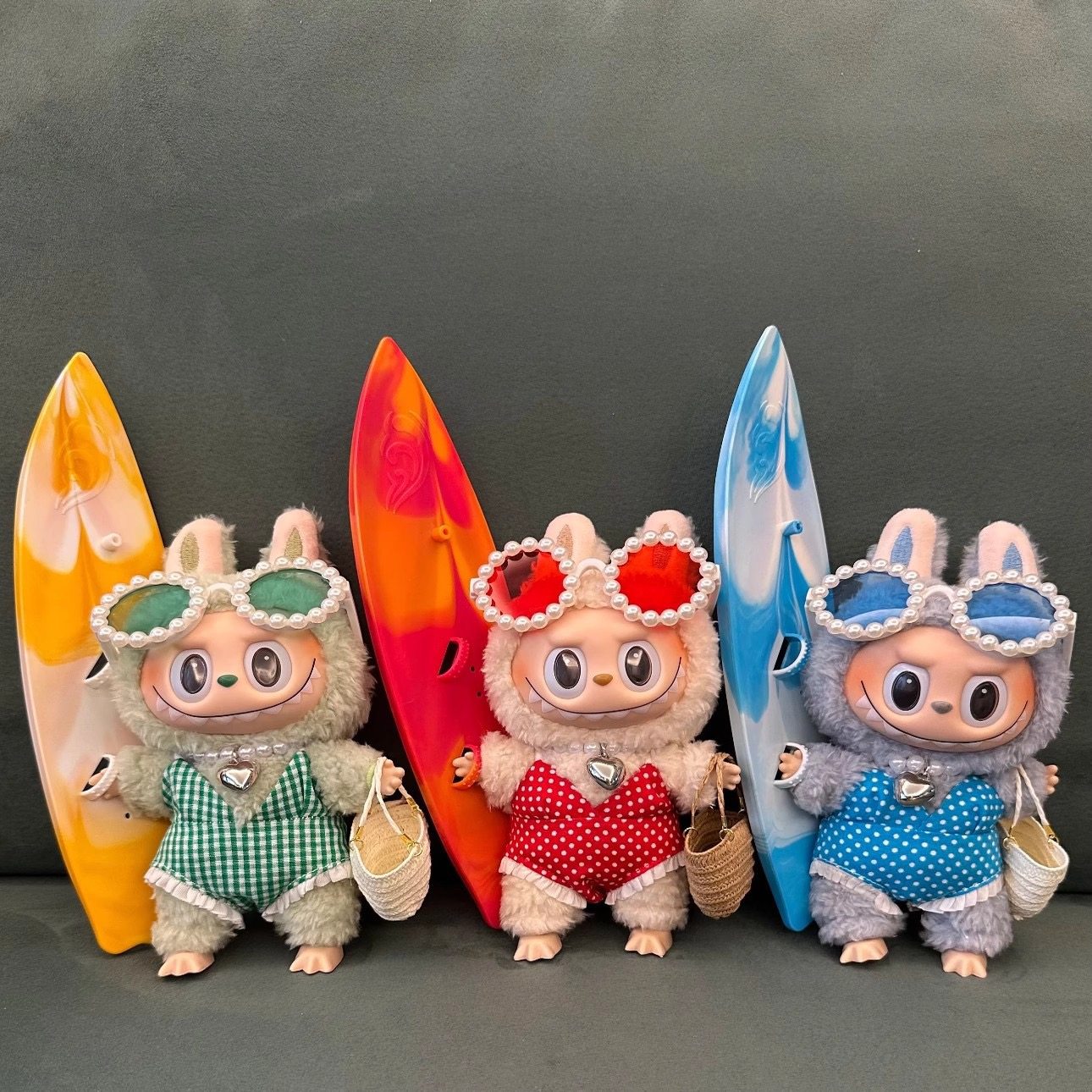 17cm拉布布labubu清凉夏日度假时尚可爱泳装套装搪胶公仔娃衣,淘宝优惠券,粉丝福利购,淘宝优惠卷