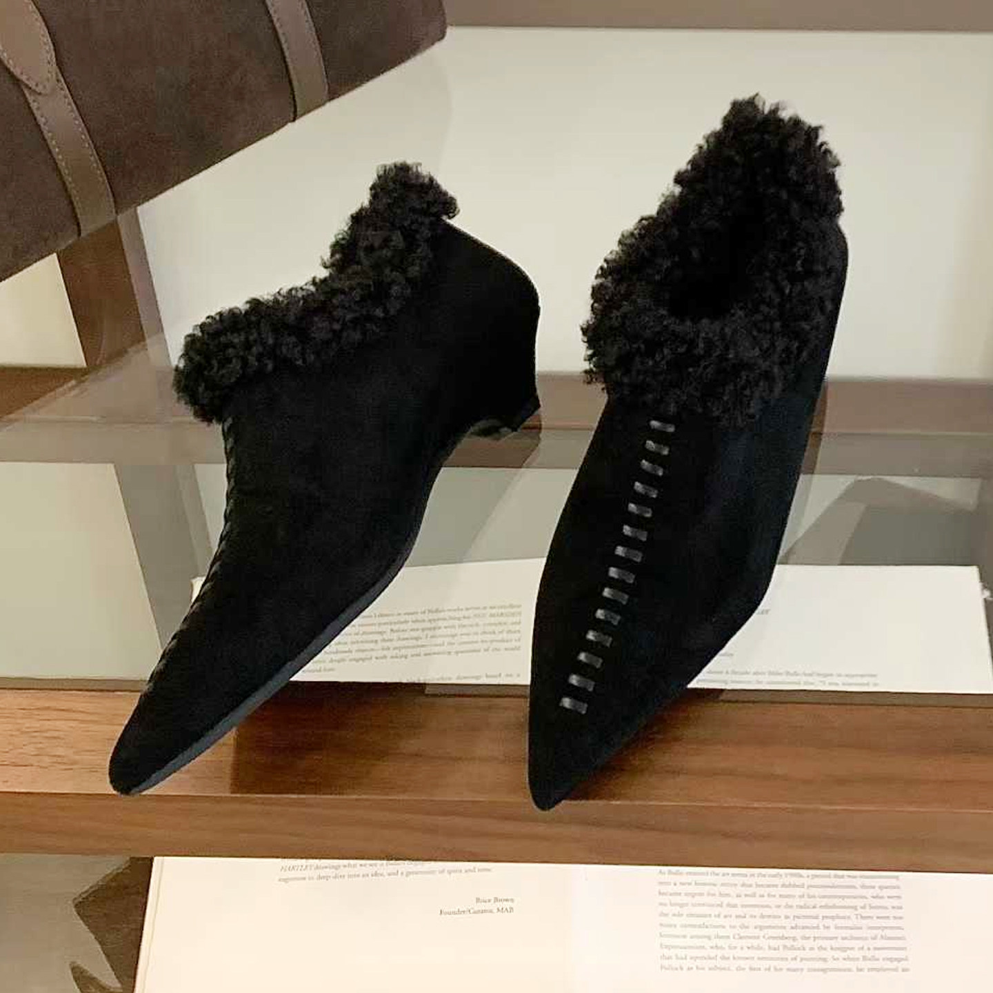 欧美时尚尖头小粗跟低跟加绒保暖卷毛鞋口羊羔毛深口单鞋法式女鞋,淘宝优惠券,粉丝福利购,淘宝优惠卷