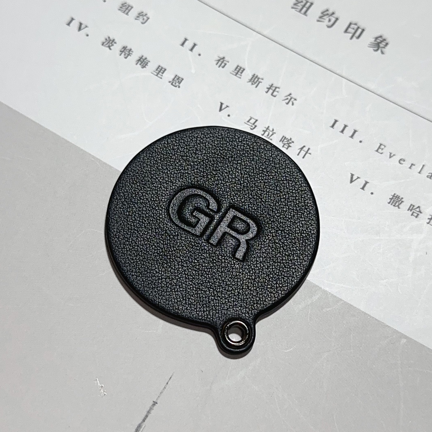 适用于理光GR4 GRIIIx GR2 GR3 金属保护盖防尘盖镜头盖真皮皮贴 - 图2