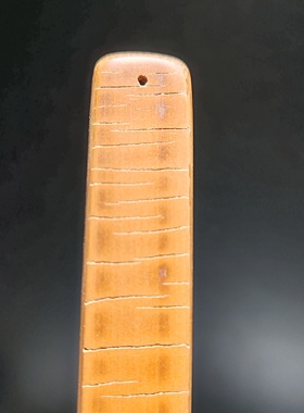 手工竹制工艺品老竹子龟裂纹竹黄小镇纸摆件摆饰厚书签349号