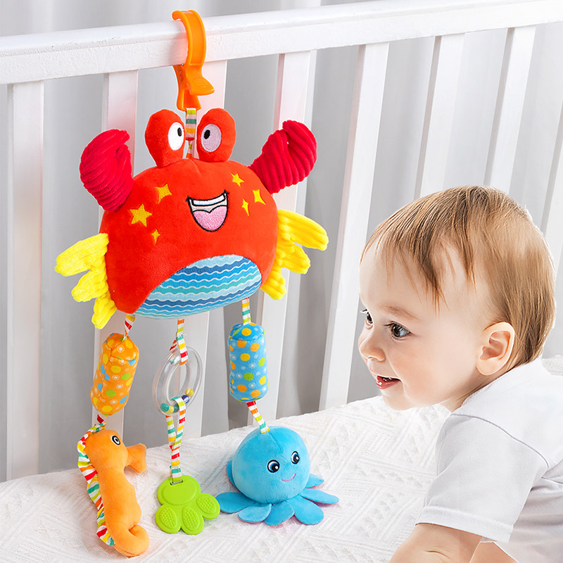 婴儿0宝宝1岁推车挂件床头风铃床挂摇铃安全座椅车载音乐安抚玩具,淘宝优惠券,粉丝福利购,淘宝优惠卷