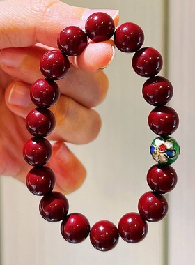 秋冬高品质新年安可拉红施家珍珠设计感手链手串女