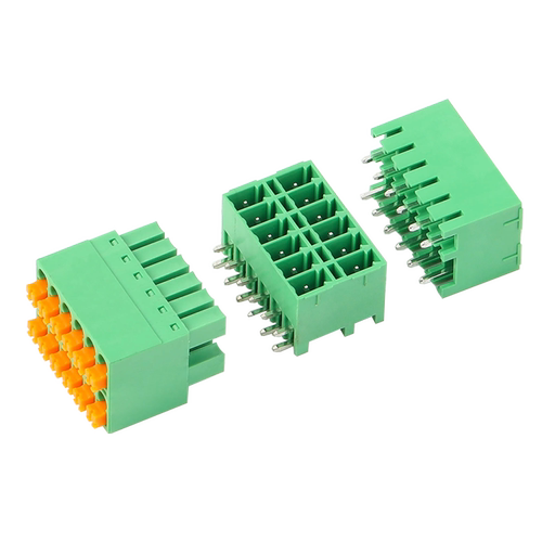 2EDGKNH/15EDGKNHC-3.81/3.5mm插拔式双排PCB接线端子直弯脚针座 - 图3