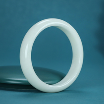 Shaanxi Xian Blue Field jade bracelet Terracotta Warriors with the same kind of natural real jade live jade bracelet 09 mineral white jade bracelet