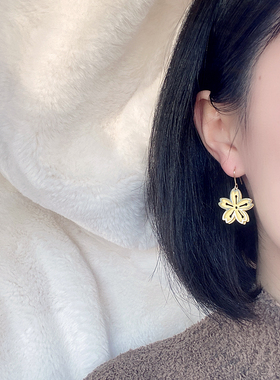樱花猫咪耳环夹甜美可爱