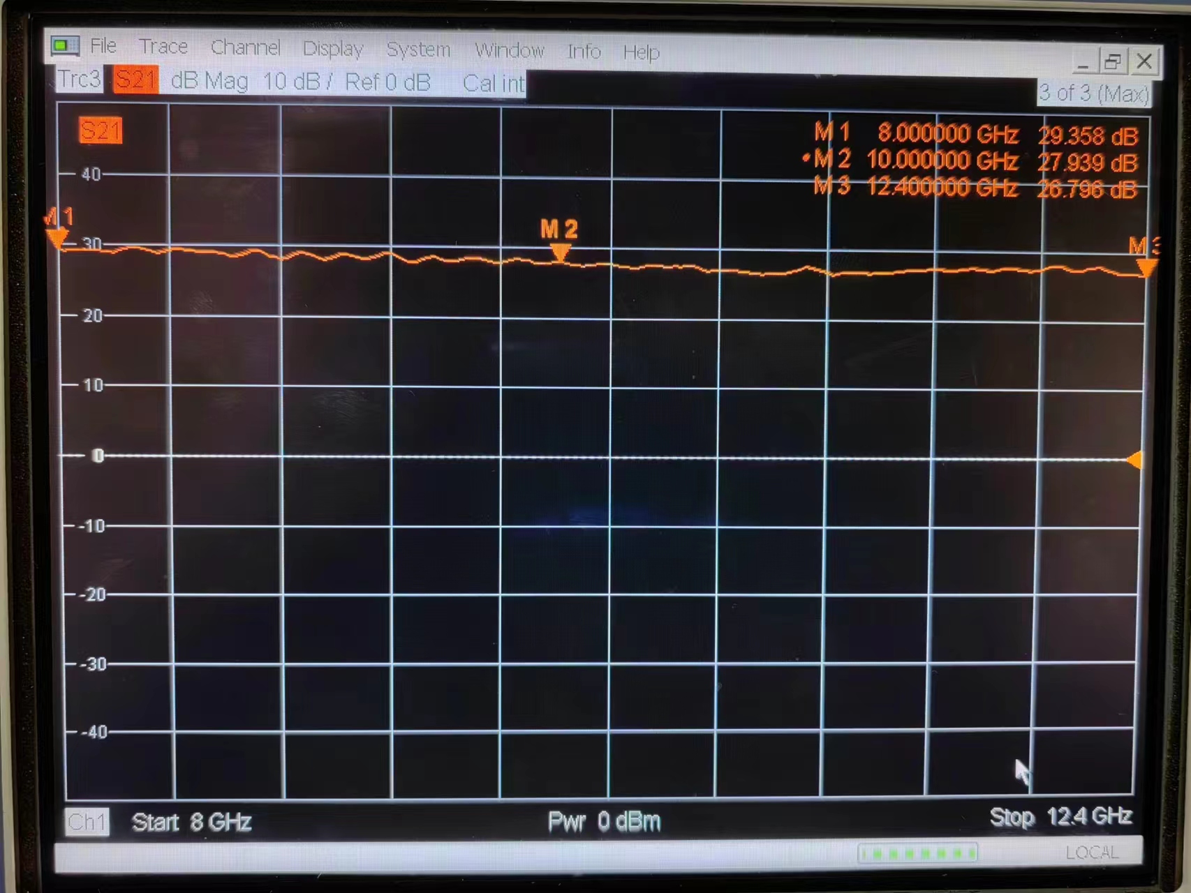 8-12.4GHz 27dB增益 19dBm功率 SMA X波段 射频微波低噪声放大器 - 图2