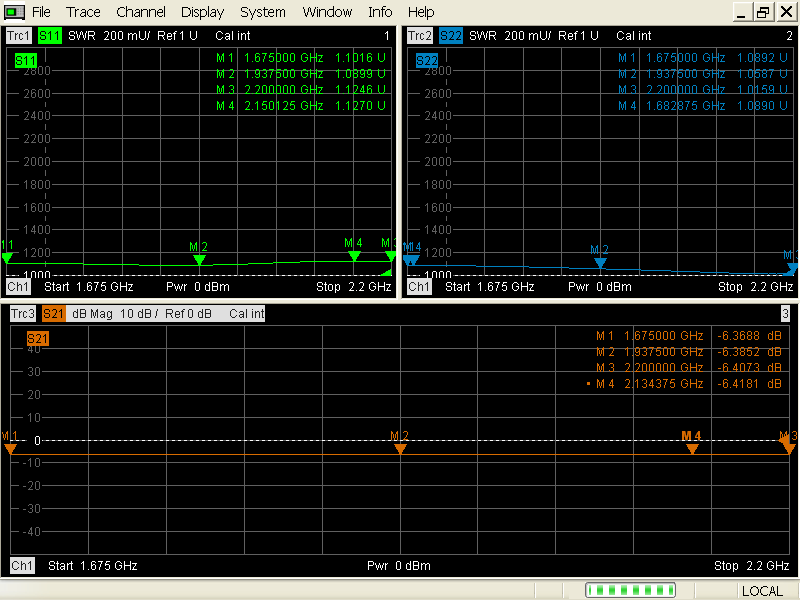 1675-2200MHz 1.675-2.2GHz SMA 射频微波同轴一分四功率功分器 - 图3