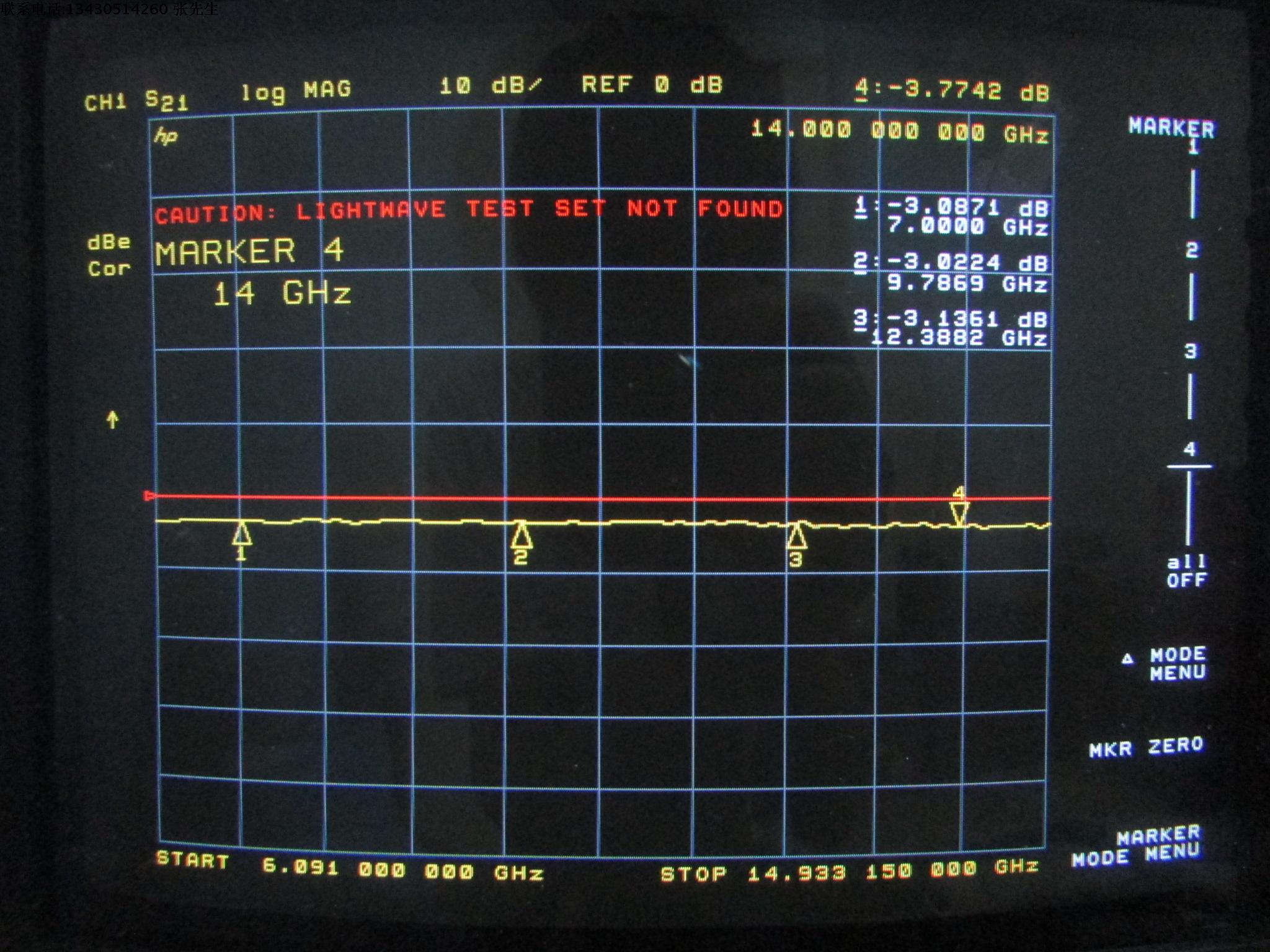 VL-2117  2路 7-14GHz SMA 一分二 高频射频微波同轴功分器 - 图3