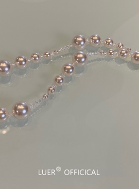 鹿尔施家水晶珍珠超酷潮项链