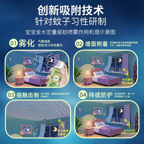 宝宝金水 Средство от комаров, жидкость от комаров, детский спрей, дорожное масло от комаров