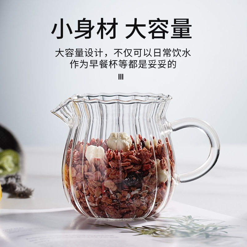 条纹奶壶尖嘴奶罐浓缩咖啡玻璃奶盅牛奶壶耐高温糖浆加奶杯小奶盅,淘宝优惠券,粉丝福利购,淘宝优惠卷