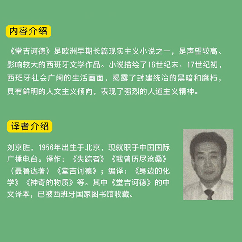 堂吉诃德正版杨绛译精装塞万提斯著人民文学文联出版社完整版唐吉诃德可德世界名著外国小说现当代文学畅销书籍正版包邮堂吉柯德-图0