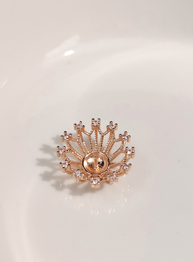 古风饰品配件保色铜花心diy