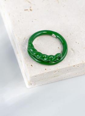 珐琅彩戒指女轻奢小众法式原创