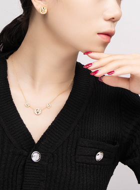 八芒星罗盘项链女轻奢小众颈链