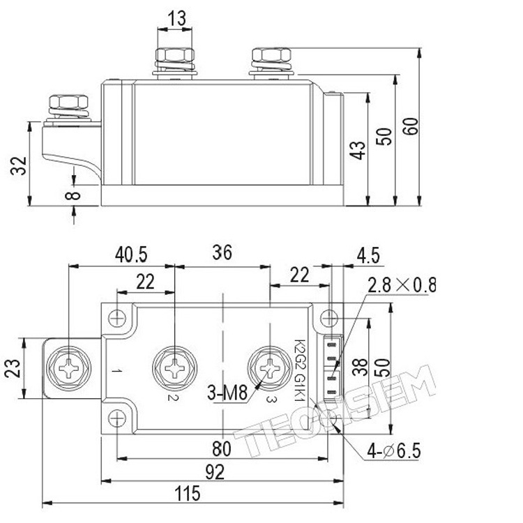 MTC250-12 MTC300A1600V MTC500A MTX800A拆机可控硅模块MTC1000A - 图2