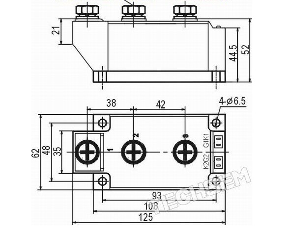 MTC250-12 MTC300A1600V MTC500A MTX800A拆机可控硅模块MTC1000A - 图3