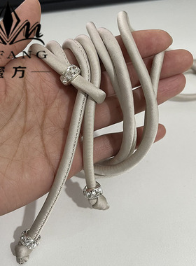 免系可调节真丝缎腰绳新中式国风