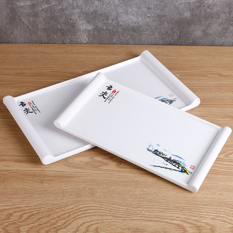 密胺长条盘烧烤寿司盘商用仿瓷餐具酒店火锅烤肉盘长方形炒菜拼盘,淘宝优惠券,粉丝福利购,淘宝优惠卷