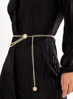 2023 New Fashion Multi-layer Chain Belt For Women Fashion Go
