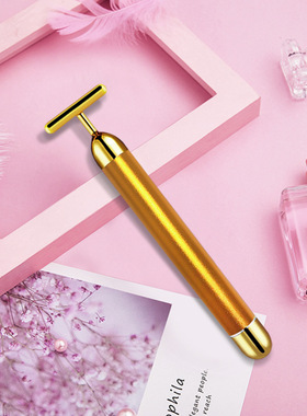 24k Gold Face Lift Bar Roller Vibration Slimming Massager