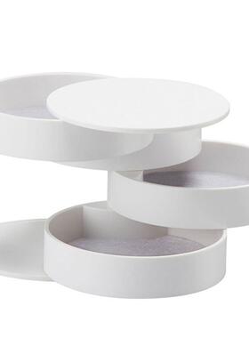 4 Layers Jewelry Storage Box 360 Degrees Rotary Holder Jewel