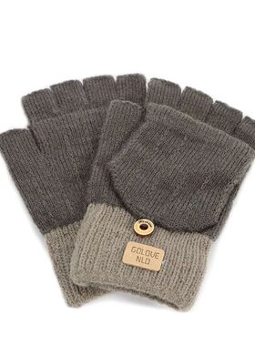 Fashion women fingerless winter gloves with finger protect c