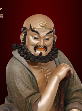 东来紫黄铜精工叠染八仙过海佛像韩湘子神像曹国舅铁拐李保平安