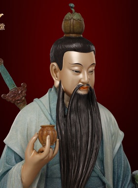 东来紫黄铜精工叠染八仙过海佛像韩湘子神像曹国舅铁拐李保平安