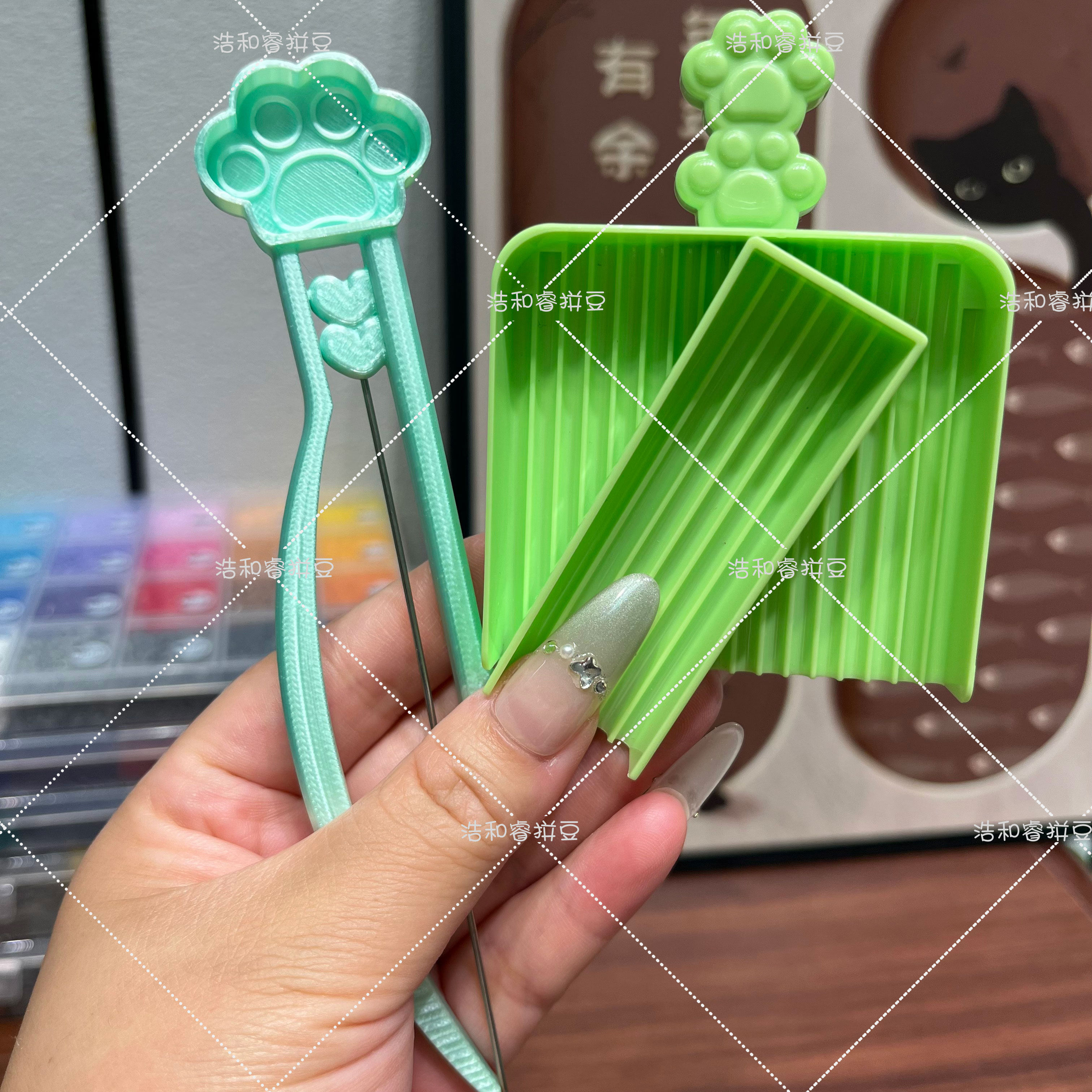 泡芙卷4.0拼豆长单针镊子鱼尾双针拼豆笔拼豆铲拼豆工具拼豆神器,淘宝优惠券,粉丝福利购,淘宝优惠卷