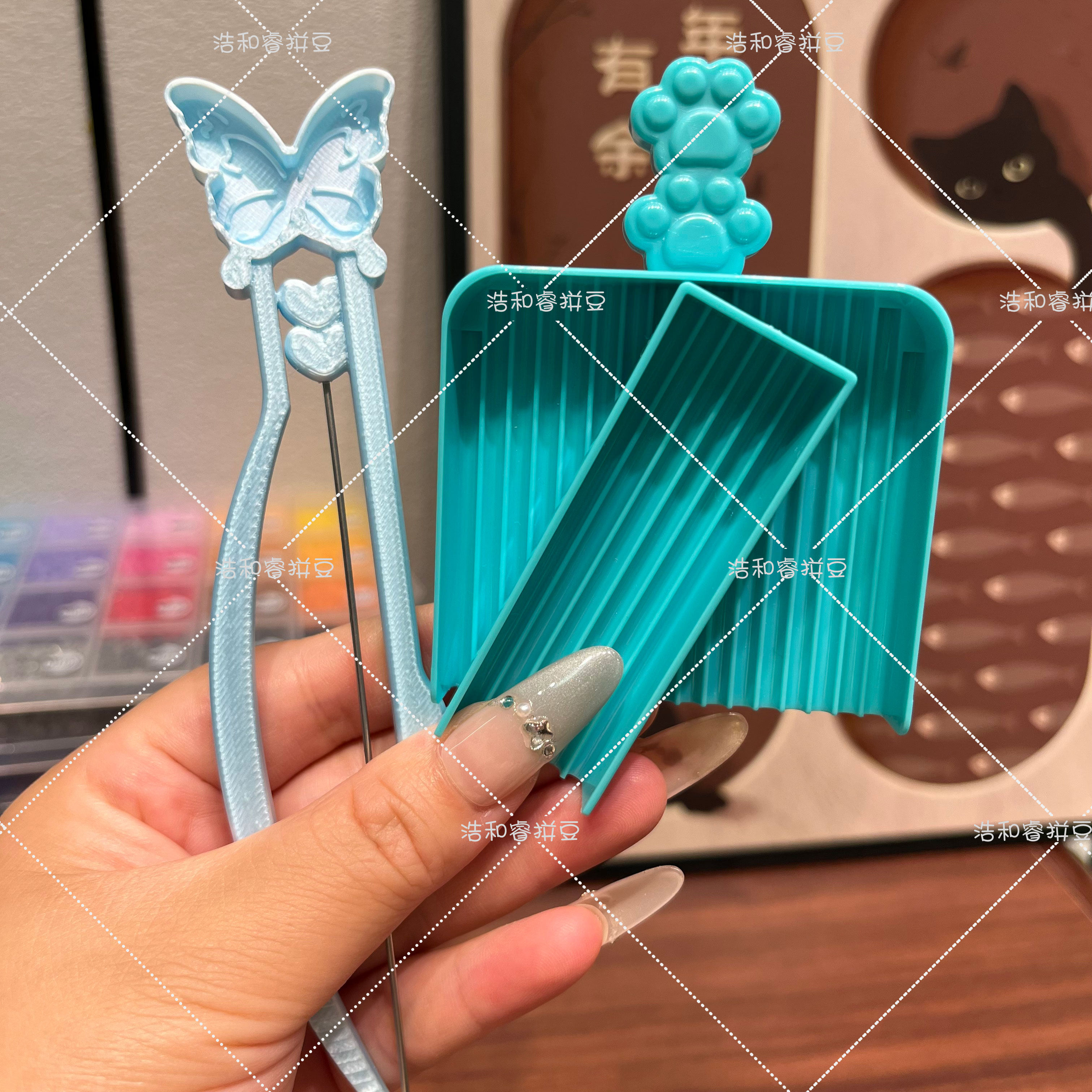 泡芙卷4.0拼豆长单针镊子鱼尾双针拼豆笔拼豆铲拼豆工具拼豆神器,淘宝优惠券,粉丝福利购,淘宝优惠卷