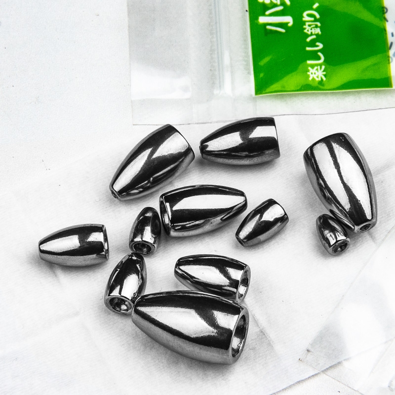 钨钢铅 子弹铅 德州铅坠钓组配重助投器穿空心软管不伤线路亚铅坠 - 图0