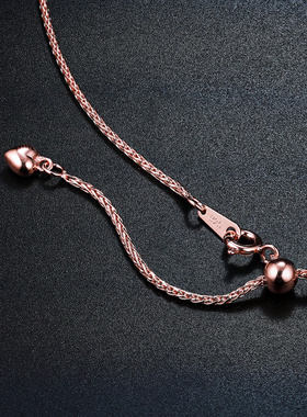 万能链长款925纯银女18k金玫瑰金