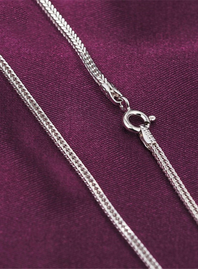 肖邦链纯银短款厘米毛衣链