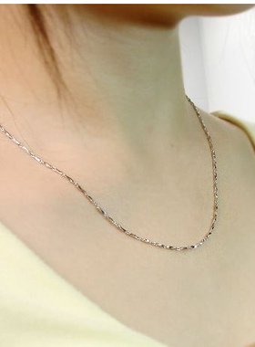 纯银短款结婚韩国加长元宝链