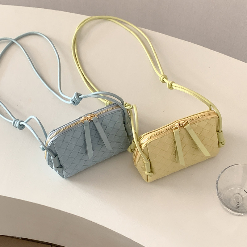 EMORRIN2025韩版新款高级感贝壳包小众设计编织菱形格单肩斜挎包,淘宝优惠券,粉丝福利购,淘宝优惠卷