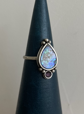 微瑕特价出原创设计纯手工制作戒指女925纯银复古巴洛克风格