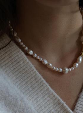 原创不规则巴洛克珍珠项链