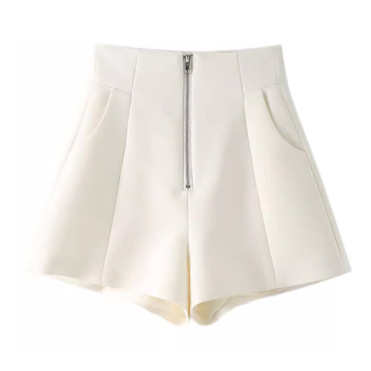 西装白色短裤女2025新款爆款高腰显瘦宽松A字休闲阔腿裤春夏外穿