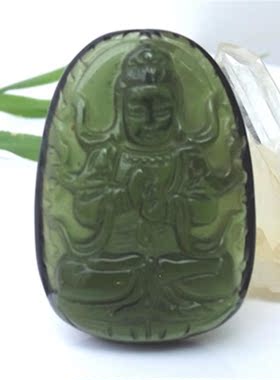 捷克陨石八大守护神本命佛吊坠
