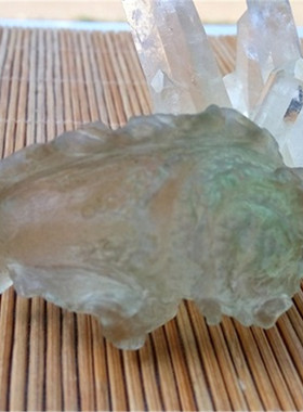 氟绿宝石百财绿萤石大白菜吊坠