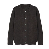 Демисезонный трикотажный кардиган, свитер для влюбленных, ретро куртка для отдыха, в корейском стиле, оверсайз