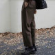 Eli Norwegian Forest autumn and winter retro simple woolen commuter relaxed feeling brushed casual trousers and trousers