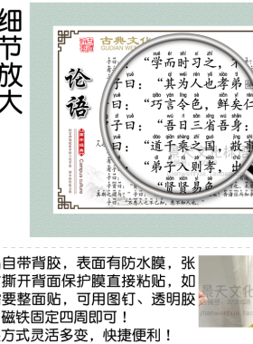 文化小学生墙贴海报自粘教室布置