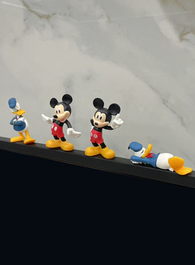 客厅电视装饰小摆件米奇米老鼠唐老鸭创意中控台显示屏小饰品玩偶