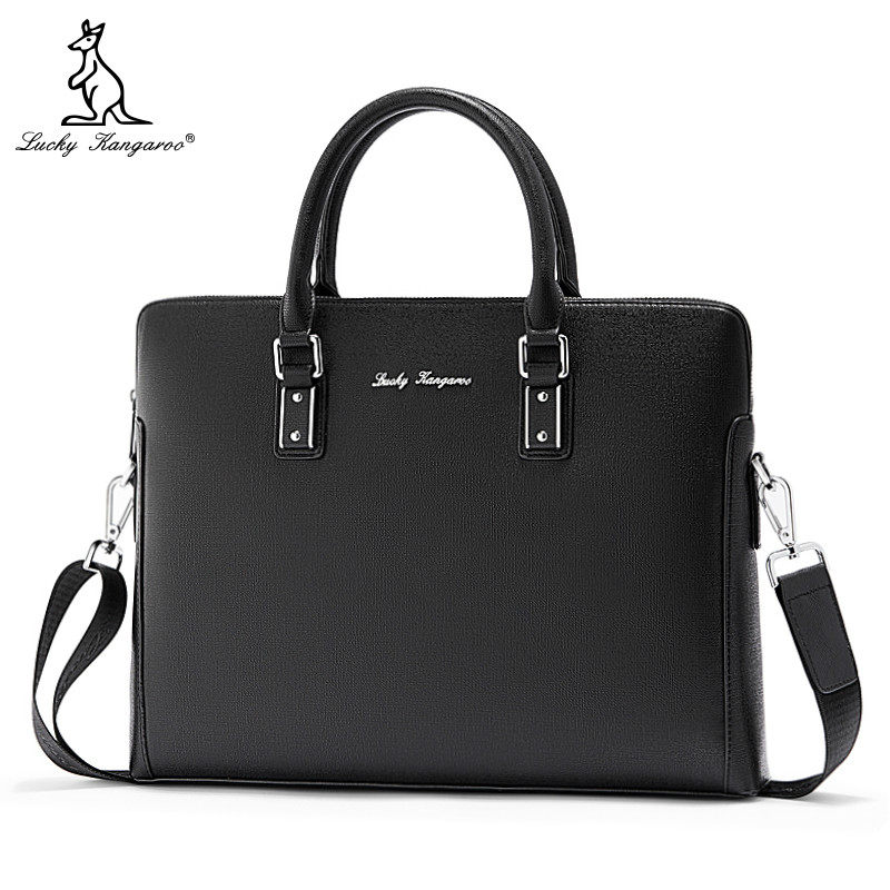 lucky kangaroo真皮商务包手提包 luckykangaroo男士包袋