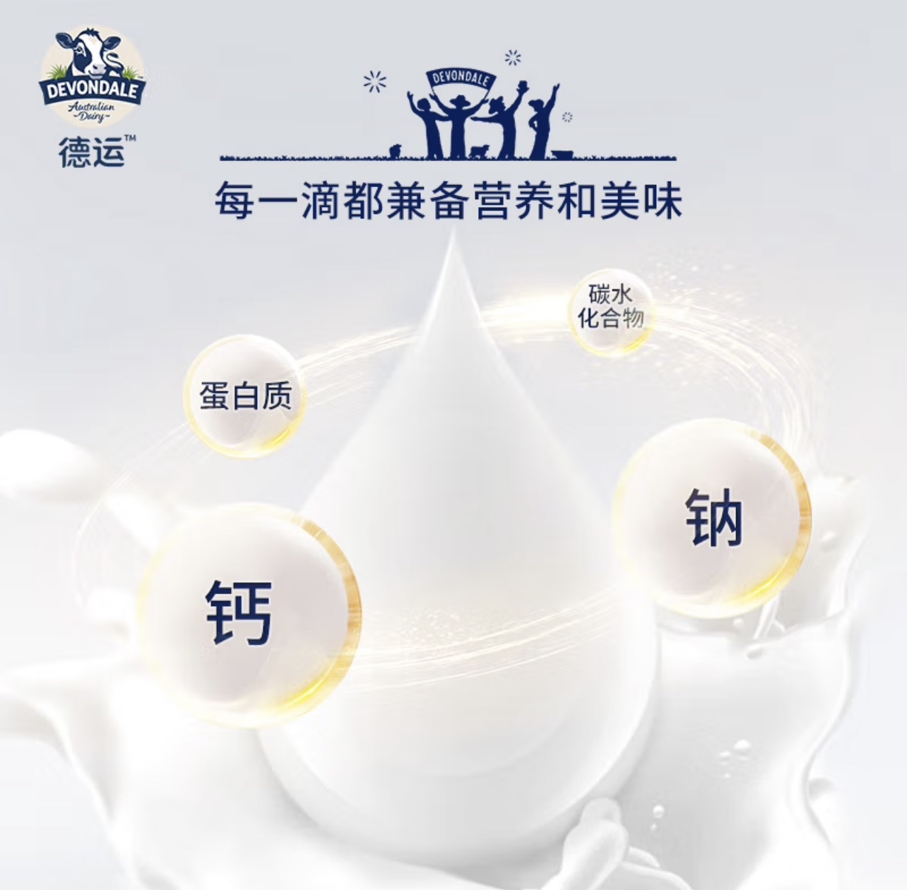 澳大利亚原装进口德运Devondale全脂纯牛奶200ml24盒整箱装纯牛奶 - 图1