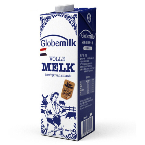 荷高Globemilk荷兰原装进口牛奶全脂纯牛奶1L*6盒整箱包邮 - 图3