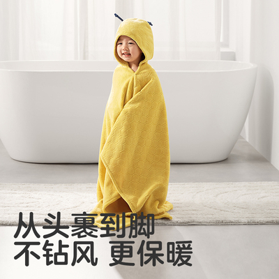 KUB优比婴儿浴巾速干带帽吸水